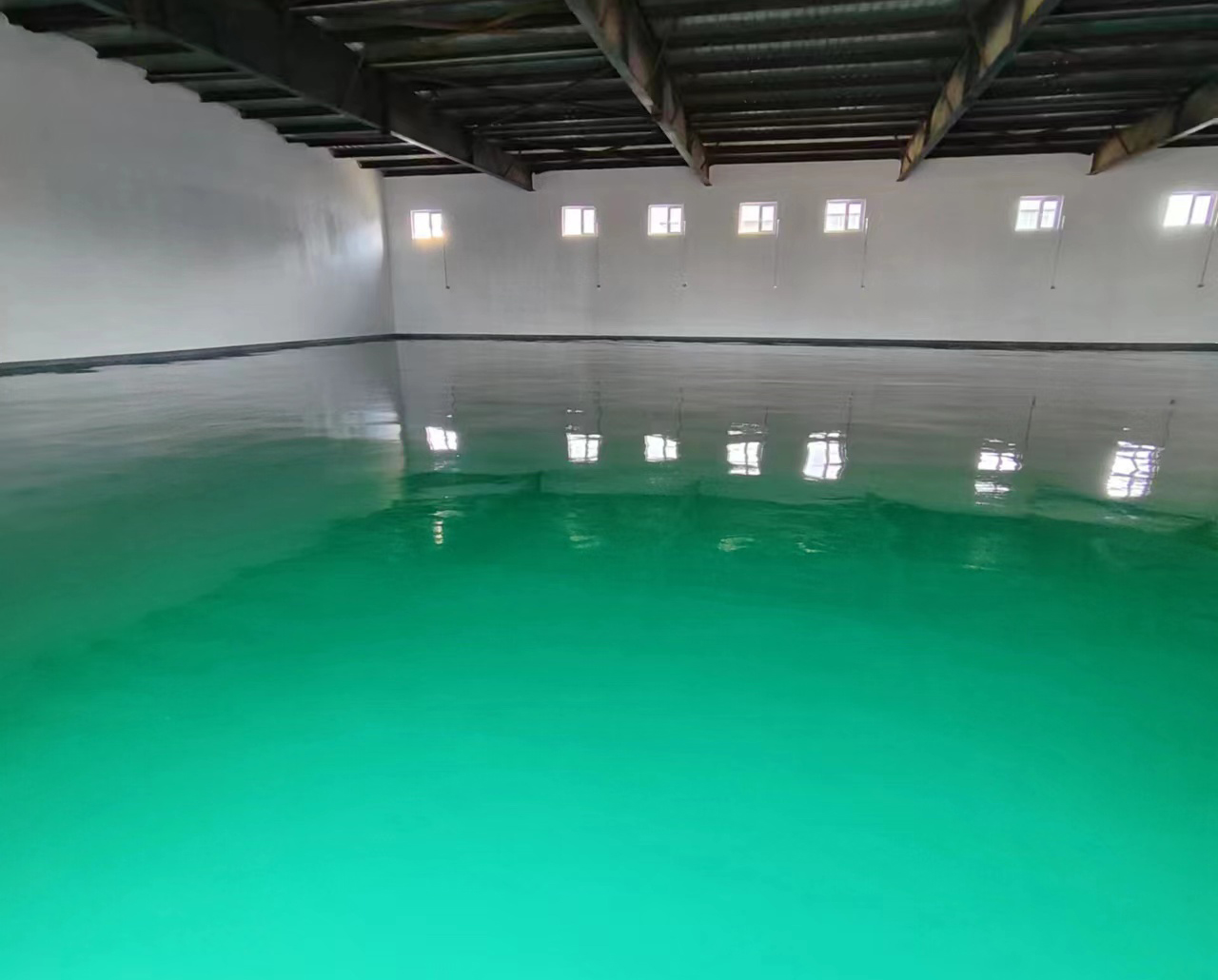 自流平施工現(xiàn)場